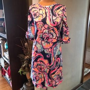 Lilly Pulitzer size XXS 100% Pima cotton floral dress